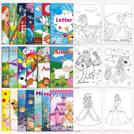 Kalysky 20Pack Coloring Books for Kids Ages 4-8 (5.1 x 7 inch),Mini Coloring Books for Kids Party Favors,Bulk Coloring Books for Kids Ages 2-4 Kalysky