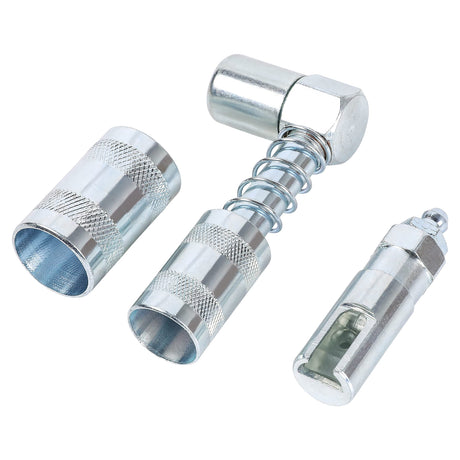 ARES 54017 – 2-Piece Grease Gun 90-Degree Adapter Set – Includes Quick Connect Coupler Style and Quick Connect Slide-On Style Adapters ARES