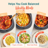 COSORI Rice Cooker 10 Cup, 24h Keep Warm, 18 Functions Fuzzy Logic Rice Maker with Stainless Steel Steamer Basket, Sauté, Slow Cooker, Black COSORI