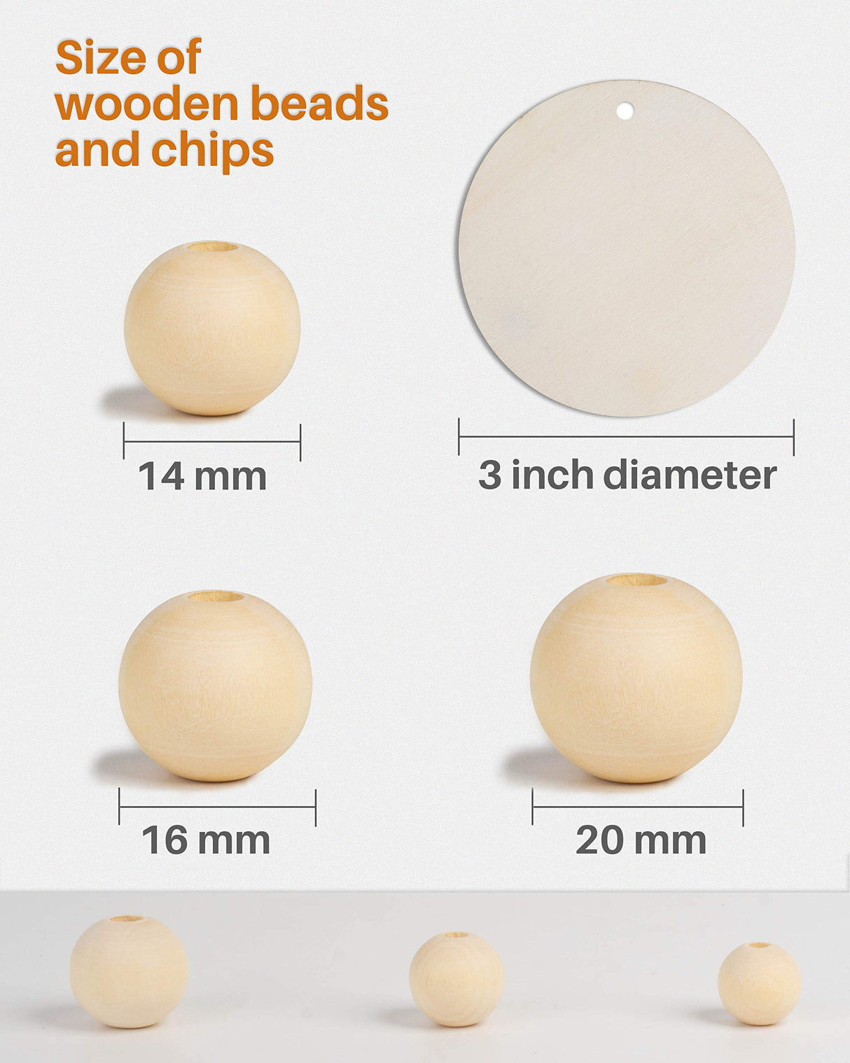 Wood Bead Garland with Tassels, 72 Inch Natural Wooden Beads Garland, 6 Feet Handmade Boho Farmhouse Decor, Coffee Table Decor DF DUALFERV