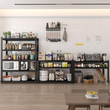 STEELIST 3000LBS Garage Shelves, 48W Metal Shelves for Storage, 5-Tier Shelving Unit with Adjustable Shelves, 24" D X 47.2" W X 84" H Industrial Shelving Utility Shelf for Warehouse, Basement STEELIST