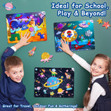 CREATIVETREES Foil Arts and Crafts for Kids – Space Craft with Clean Crafting, Mess-Free Coloring, Travel Toys, and Birthday Gifts for Ages 4 5 6 7 8 9-12 CREATIVETREES