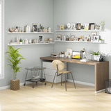 Axeman 72 Inch Floating Shelves for Wall - Picture Ledge Shelf Set of 4 - White Floating Shelves with Lip - Picture Shelf for Wall with Ledge - Photo Ledge Shelves for Pictures Nursery Books Axeman