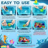 diagfile Magic Water Elf Toy Kit, Aqua Fairy Water Gel Kit for Kids, Squishy Maker with 20 DIY Models and 20 Colors, Magic Gel Water Pets Compatible with Boys & Girls Gift Aged 3+ diagfile