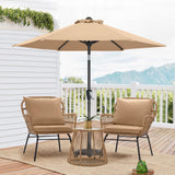 MASTERCANOPY Patio Umbrella for Outdoor Market Table (7.5ft,Khaki) MASTERCANOPY