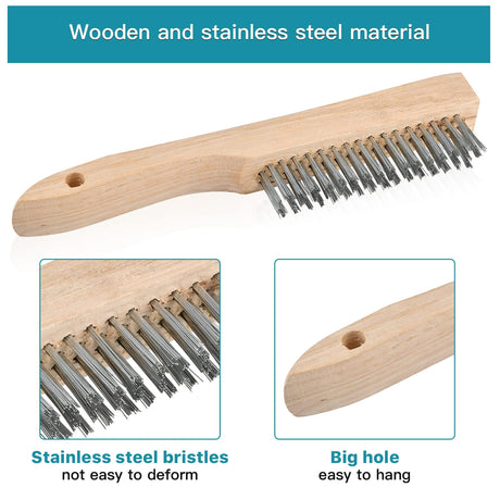 Worldity 4Pcs Welding Slag Removal Tool Set, 10 Inch Chipping Hamme with Coil Spring Handle, Mufti Functional Welding Pliers, Wire Brush, Welding Gloves for Cleaning Removing Slag Worldity