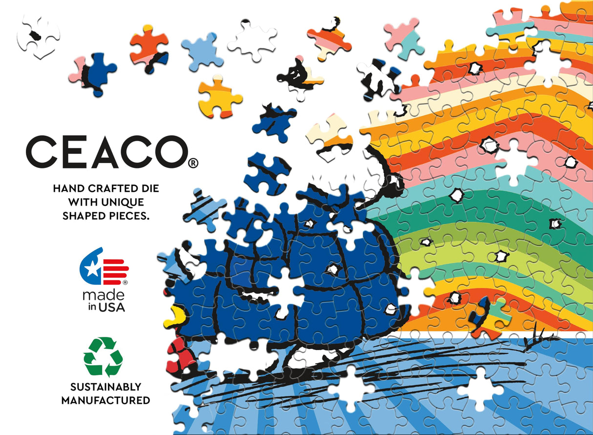 Ceaco - Peanuts - Puffer Coat - 500 Piece Jigsaw Puzzle – Oversized Pieces – Easy to Hold – EZ Hold Ceaco