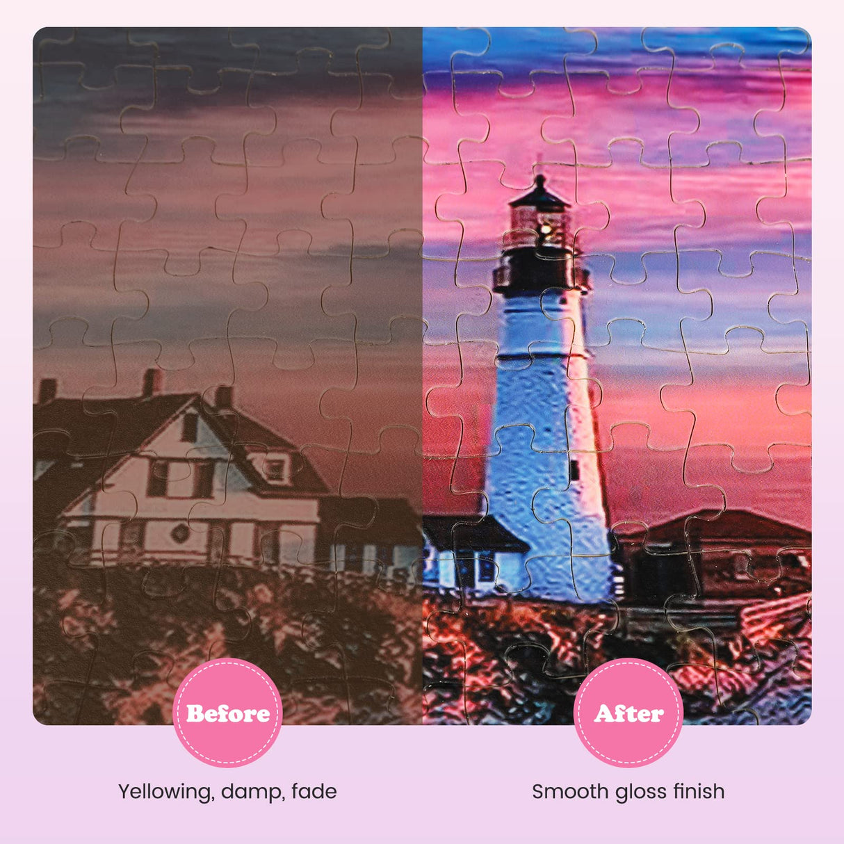 GHHKUD Jigsaw Puzzle Glue,450ML Puzzle Glue Clear with Applicator Brushes for Puzzle Paper Wood, Replace Puzzle Saver Sealer for Over Thousands Pieces of Puzzle Glue Sheets Accessories Tools (Pink) GHHKUD