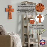 LifeSong Milestones Personalized 40th Wedding Anniversary Hanging Wall Cross for Parents Couple Grandparents Home and Wall Decoration LifeSong Milestones
