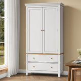 RoyalCraft 70'' Tall Kitchen Pantry Cabinet, Large Storage Cabinet with 8 Door Shelves, White Kitchen Cabinet with 2 Drawers & Adjustable Shelves for Dining Room, Living Room, Laundry RoyalCraft