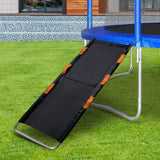 Gardenature Trampoline Slide Universal Trampoline Ladder with Handles for Toddler Strong Tear Resistant Fabric Climber Trampoline Accessories for Kids Gardenature