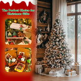 EDSRDRUS Christmas Soap Making Kit for Adults - 2lbs Soap Base, Fragrance Oils, Dyes, 3D Tree Snowflake Gingerbread Santa Snowman Molds and Christmas Packaging Supplies EDSRDRUS