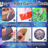 Sitsink Landscape Diamond Painting Coasters - 8 Pcs Lighthouse Diamond Art Kits for Adults, Gem Art Painting Coasters Kit with Holders Sitsink