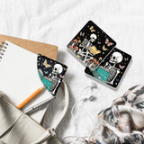 INCOK Skull Diamond Art Bookmarks - 6 Pcs DIY Diamond Painting Corner Bookmarks Kits Double Side Art Craft Supplies Birthday The Day of Dead Gift for Adults Beginners Book Lovers Skull Lovers Mexicans INCOK