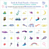 Unicorns Seek & Find 100-Piece Jigsaw Puzzle PETER PAUPER PRESS