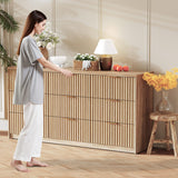 IDEALHOUSE 9 Drawer Dresser for Bedroom, Large Fluted Chest of Drawers, Wood Dressers Storage Organizer, Storage Cabinet for Bedroom Living Room Home Office IDEALHOUSE