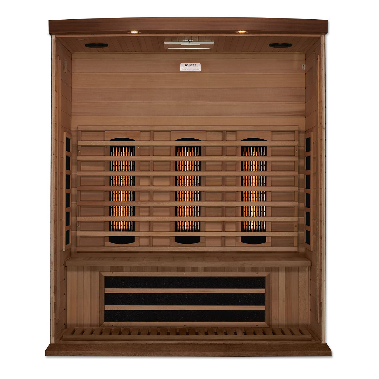 DYNAMIC SAUNAS Maxxus MX-M306-01 3-Person Full Spectrum Near Zero EMF (Under 2MG) FAR Infrared Sauna (Canadian Clear Red Cedar) Curb Side Delivery DYNAMIC SAUNAS