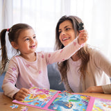Magnetic Puzzles for Toddlers Ages 3-5, Unicorn Mermaid Princess Magnetic Puzzles for Kids Ages 4-6, Travel Jigsaw Puzzles Toys for Car Airplane Road Trip Activities Game, Girls Birthday Gifts Sticeard