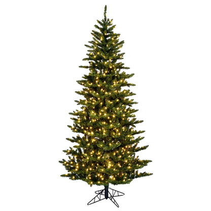 Vickerman 10' x 59" Slim Natural Fraser Fir Artificial Christmas Tree, Warm White Dura-lit LED Lights