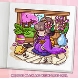 Cozy Japan: Cute Coloring Book for Adults and Teens with Charming Characters and Delightful Japanese Scenes for Relaxation (Cozy Coloring Books) WoodArtSupply