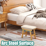 viewcare Foot Stools Ottoman, Small Foot Stool Ottoman, and Footstool, Wooden Foot Stool, Sofa Footrest Extra Seating for Living Room Entryway Office viewcare