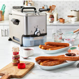 T-fal 3.5L Deep Fryer with Oil Filtration System: 1700W Stainless Steel Fryer, Dishwasher Safe Parts, Digital Timer, Adjustable Temperature Control for Perfect Golden Crispy Results T-Fal