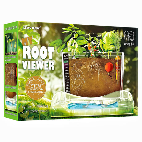 Root Viewer Kit for Kids - Grow Your Own Kids Garden for Boys & Girls - Science STEM Toy & Craft Growing Kits for Ages 6 7 8 9 10 Birthday Easter Gifts for Boy & Girls - Kid Gardening Set Geynaw