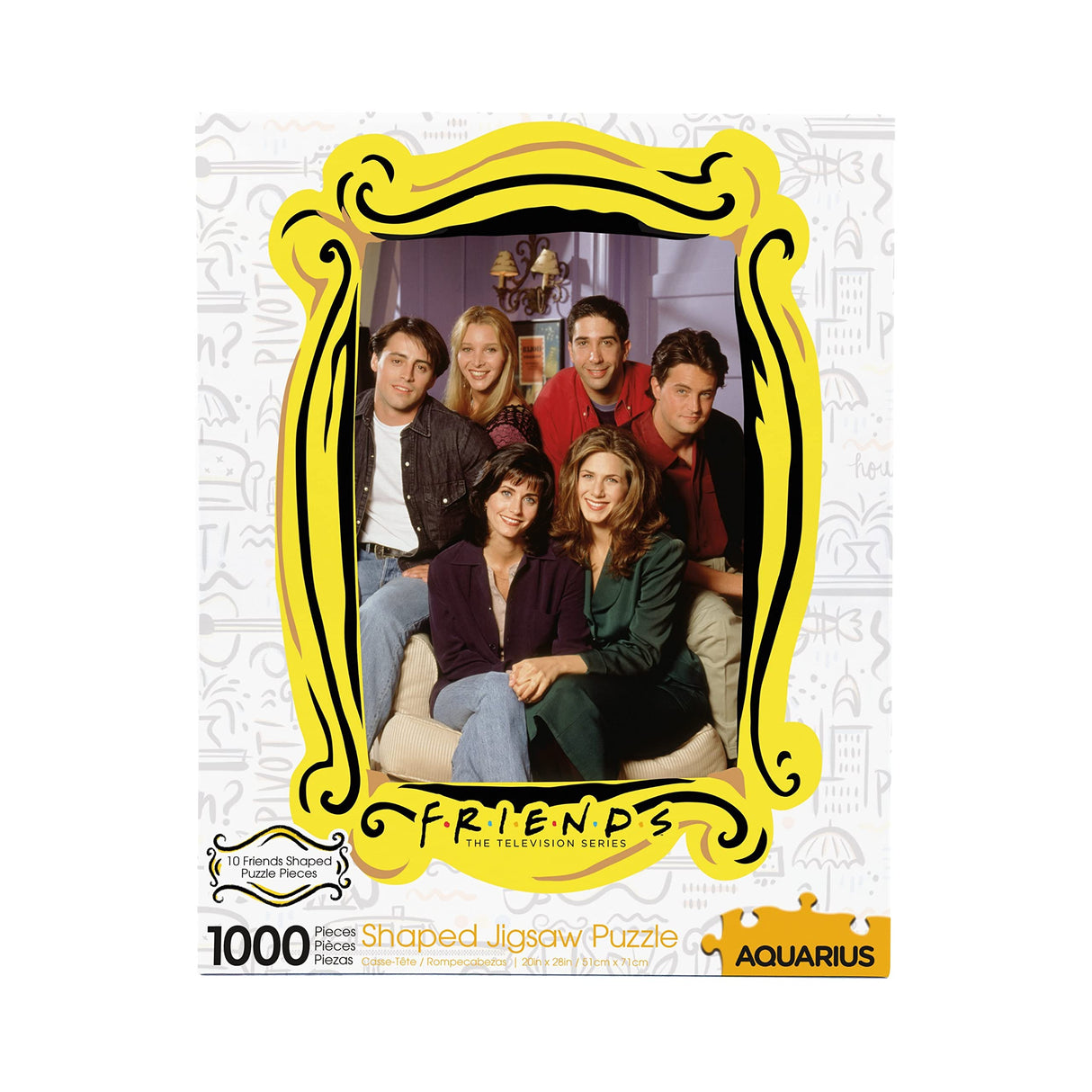 AQUARIUS Friends Apartment Puzzle (1000 Piece Jigsaw Puzzle) - Glare Free - Precision Fit - Officially Licensed Friends Merchandise & Collectibles - 20 x 28 Inches AQUARIUS