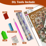 Christmas Snowman House Ball Diamond Art Painting Kits for Adults,Winter Diamond Painting Kits for Adults Beginners,5D DIY Full Drill Diamond Dot Gem Art Kits for Adult,Home Wall Decor 13.8x13.8 Inch AWLNKMC