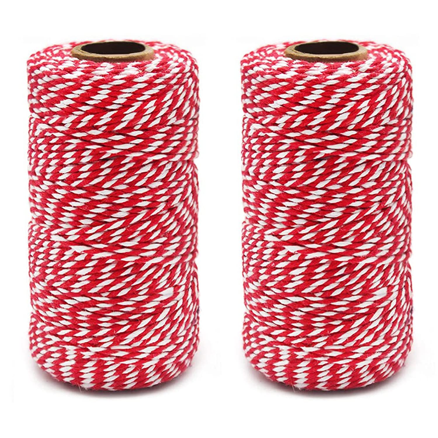 Red Rope 200m ZZRanYe 2 roll 656 Feet (200M) Red White, Packing String, Durable Rope ...