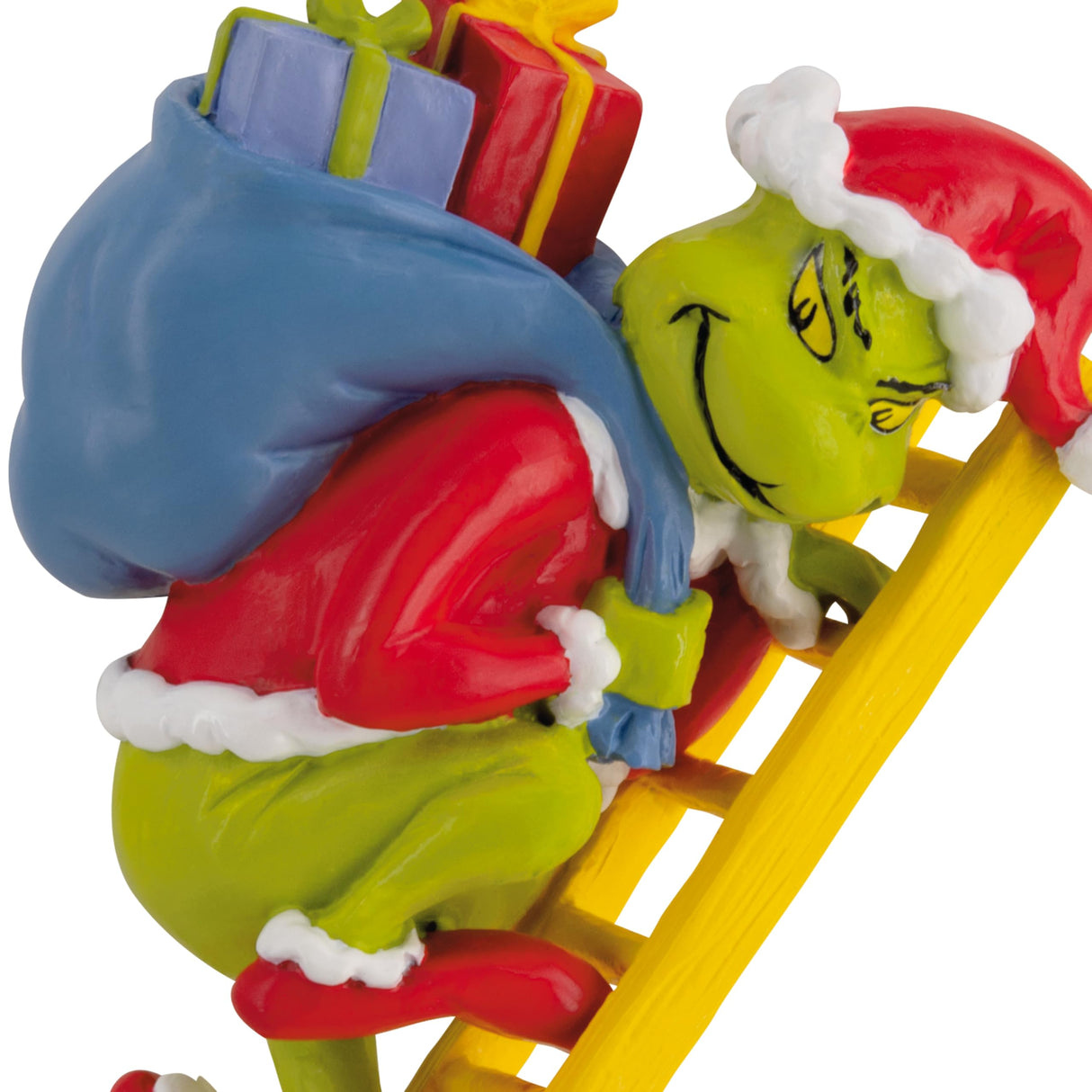 Hallmark Dr. Seuss's How The Grinch Stole Christmas! Grinch on Ladder Christmas Ornament, Christmas Movie Gifts Hallmark