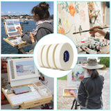 KIWIHUB 4 Packs Artist Tape for Watercolor Paper - White Masking Artists Tape for Drafting, Art Painting and All Paper Media - Acid Free 0.6inch Wide 592FT Long Total KIWIHUB
