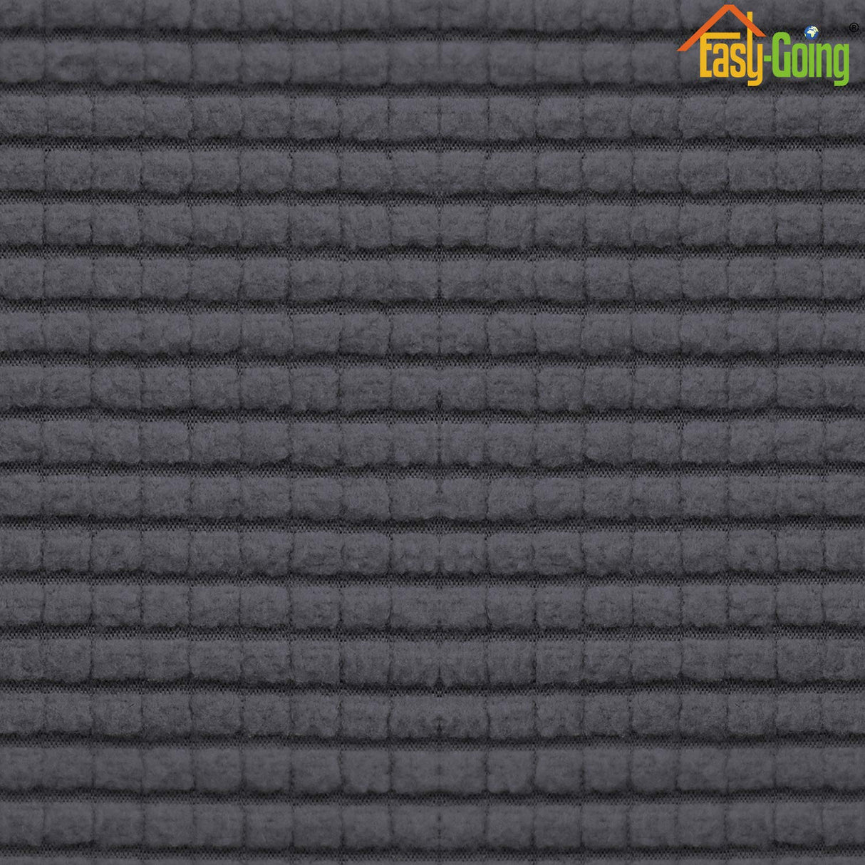 Easy-Going Stretch Futon Slipcover Armless Futon Bed Cover Furniture Protector Without Armrests with Elastic Bottom for Kids, Soft Jacquard Fabric Small Checks (Large, Dark Gray) Easy-Going