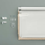 Sun Zero Seraphina Textured 100% Blackout Cordless Roman Shade, 31" x 64", Taupe Sun Zero