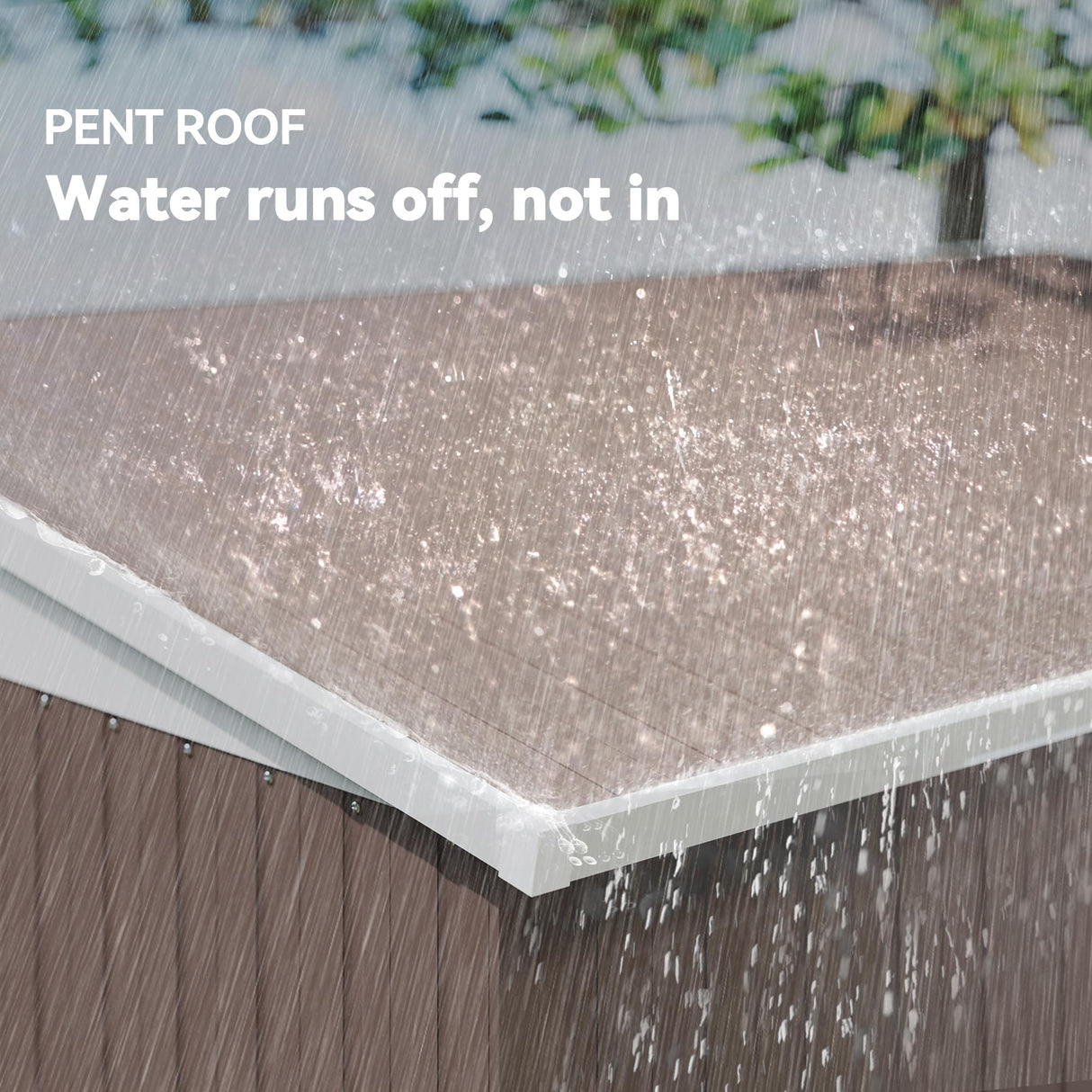 Outsunny 4' x 8' Metal Outdoor Storage Shed, Lean to Storage Shed, Garden Tool Storage House with Lockable Door and 2 Air Vents for Backyard, Patio, Lawn, Brown Outsunny