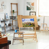 Houseables Portable Drafting Table, Artist Table, Drafting Desk, Artist Desk, Architect, Painting, Blueprint, Blue Print, Plan, Drawing, Art, Architectural, Adults, Dibujo, Wood, Adjustable, 36" x 24" Houseables