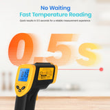 Etekcity Infrared Thermometer Laser Temperature Gun 774, Meat Food Candy Oven Thermometer for Griddle Accessories, Heat Gun for Cooking Refrigerator Tools, Yellow, -58°F to 842°F Etekcity