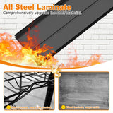 IRONFFICE Storage Shelves,Garage Shelving Units and Storage,4 Tier Metal Shelves,Metal Storage Racks Heavy Duty Load 2000lb,Warehouse,Basement,Black IRONFFICE