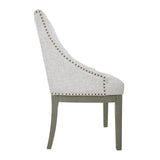 HomePop Home Decor | Upholstered Anywhere Dining Chair | Accent Chairs for Living Room & Bedroom | Decorative Home Furniture - Neutral Textured Solid (Single Pack) HomePop