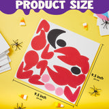 JOYIN 18 Packs Halloween Pumpkin Decorating Stickers Craft Kit, Halloween Party Supplies Arts Activities, Kids Party Favors, Jack O Lantern Foam Face Sticker in 9 Animal Designs, Classroom Games JOYIN