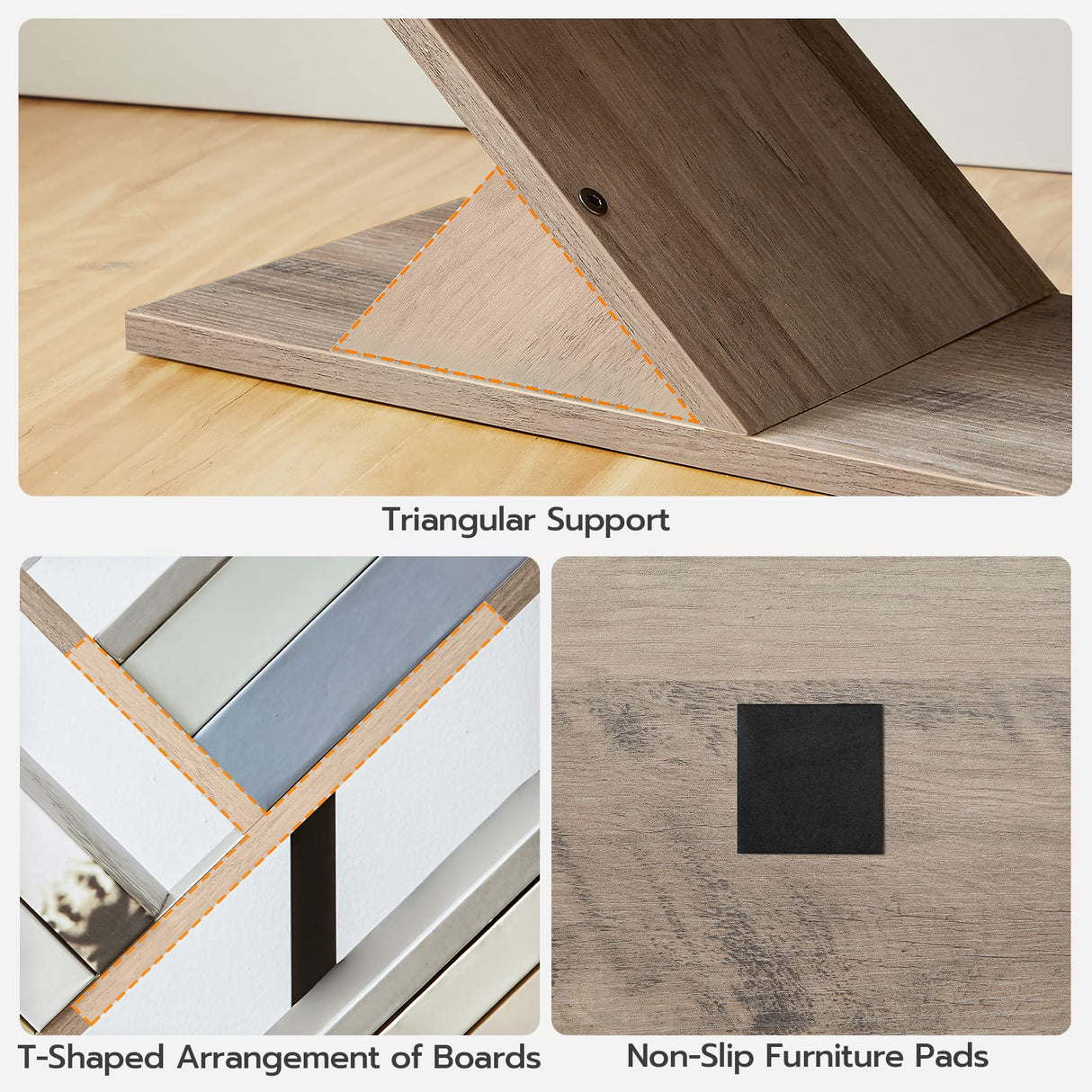 HOOBRO Tree Bookshelf, 9-Tier Bookcase Wooden Shelves, Floor Standing Storage Rack, for Display of CDs, Books in Living Room, Home Office, Wood Storage Rack for Bedroom, Greige BG08SJ01G1 HOOBRO