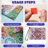 Geyoga 2 Pieces DIY Diamond Painting Purses 5D DIY Diamond Painting Handbag Diamond Art Wristlet Clutch Bag for Women Girls Art Craft Makeup Gift (Mandala) Geyoga