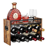 KLM 2-Tier Wine Rack, can Hold 8 Bottles.Suitable for Home Kitchens, Restaurants, Food Pantries, cabinets, and Bars. KLM