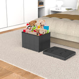 eMOUSE Ottoman Storage Ottoman Foot Rest Ottoman with Storage Ottomans Foot Stools Small Ottoman Black L17W13H13INCH eMOUSE