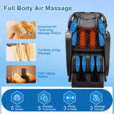 MEROUS 4D Zero Gravity Massage Chair Recliner, SL-Track Shiatsu Massage Chair Full Body with Voice Control,Body Scan,Waist Heating,Bluetooth,Foot Rollers,32 Airbags&Extended Footrest (Gray) MEROUS