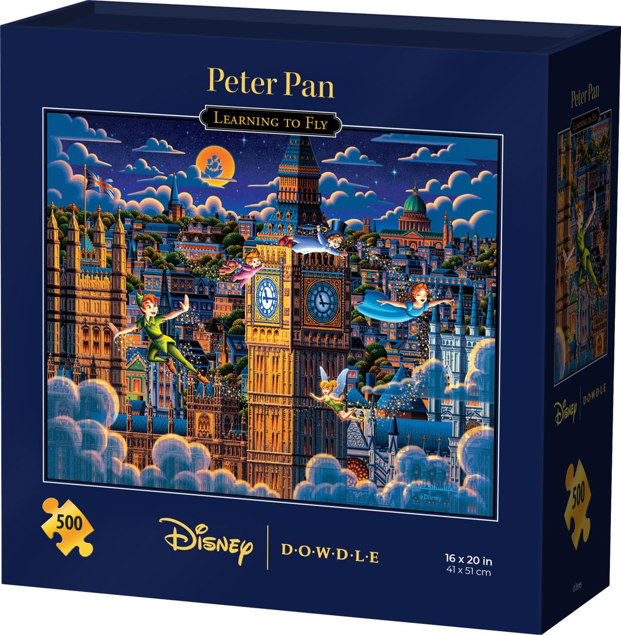 Peter Pan Learning to Fly - 500 Piece Jigsaw Puzzle - Disney Dowdle D·O·W·D·L·E