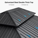 PURPLE LEAF 12' X 16' Sunroom Patio Hardtop Gazebo Double Top Galvanized Steel Roof Outdoor Screen House Aluminum Solarium Backyard Sun Room PURPLE LEAF