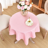 Small Square Tablecloth 36 x 36 Inch Washable Polyester Table Cloth Solid Pink Heavy Duty Fabric Coffee Table Cover for Dining Home Kitchen Party Wedding eeivs