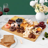 Homaxy Extra Large Organic Bamboo Cutting Boards for Kitchen, 18"x12" Wooden XL Cutting Board with Juice Groove and Handles, Charcuterie Butcher Block Wood Serving & Chopping Board - Pre Oiled Homaxy