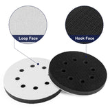 80pcs 5 inch 8 Hole Sanding Discs Hook and Loop 1500/2000/2500/3000/4000/5000/7000/10000 Grits Wet Dry Sandpaper with 2pcs Interface Pad for Random Orbital Sander Automotive Wood Metal Polishing TolleSonne